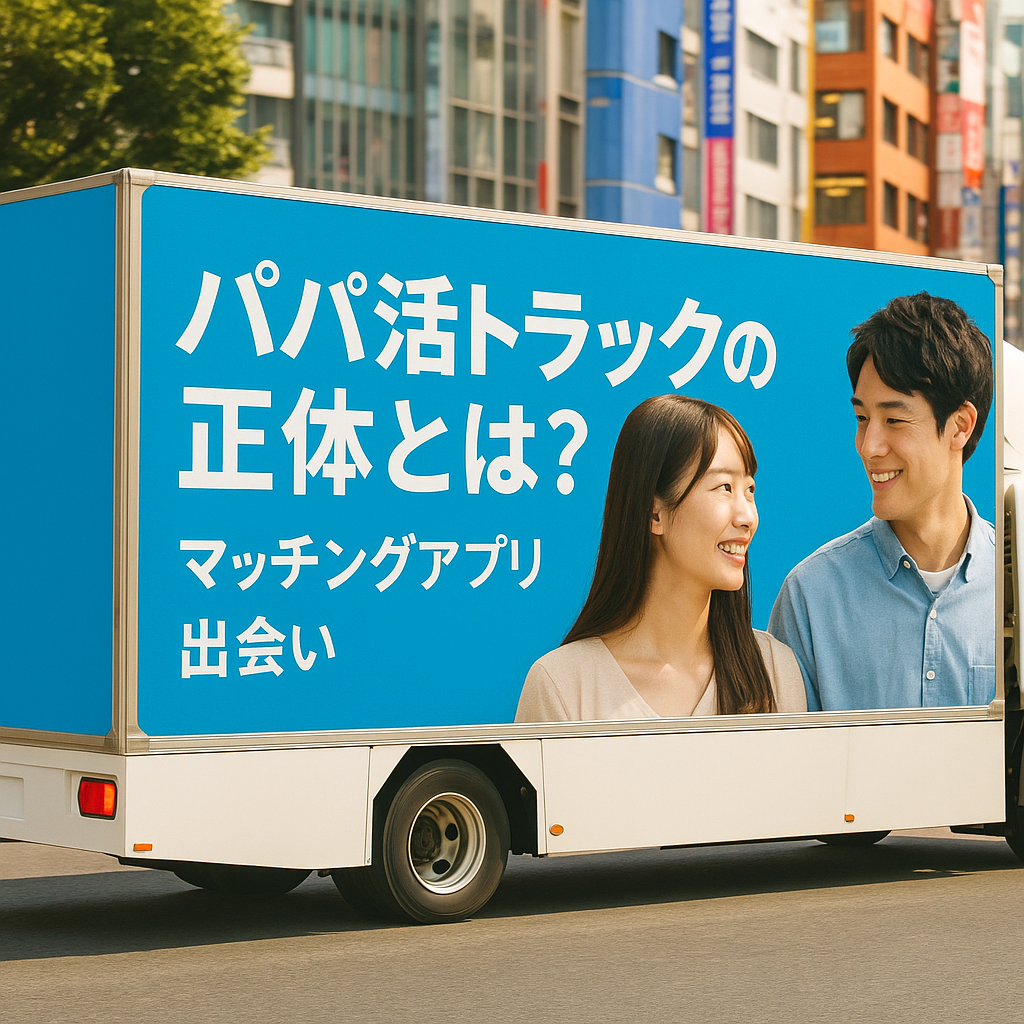 【2025年最新】パパ活トラックの正体とは？街を走る広告の裏にある出会い市場とおすすめの始め方